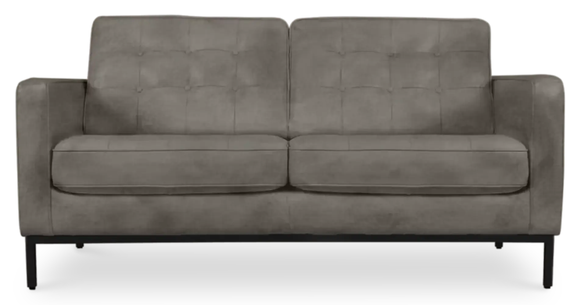 Italo Twee Zits Elegant Silver Grey Velvet