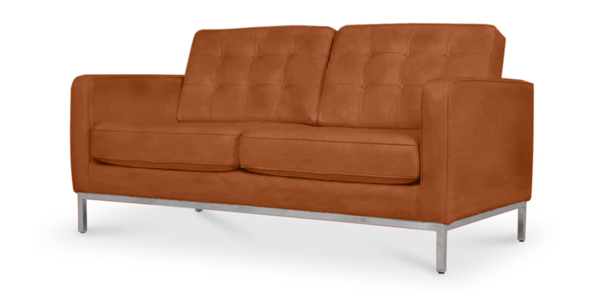 Italo Twee Zits Cognac Leer