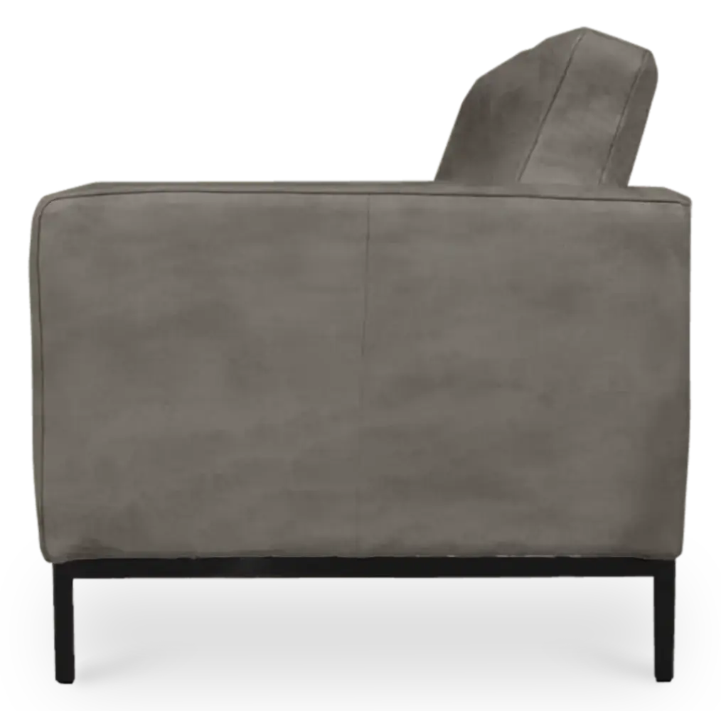 Italo Twee Zits Elegant Silver Grey Velvet