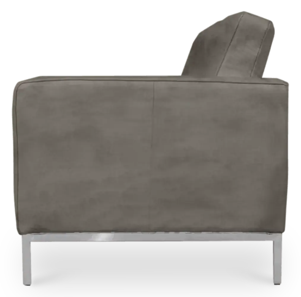 Italo Twee Zits Elegant Silver Grey Velvet