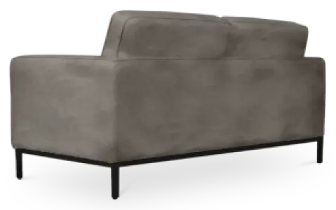Italo Twee Zits Elegant Silver Grey Velvet