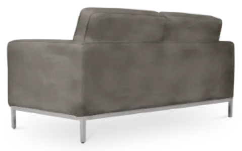 Italo Twee Zits Elegant Silver Grey Velvet