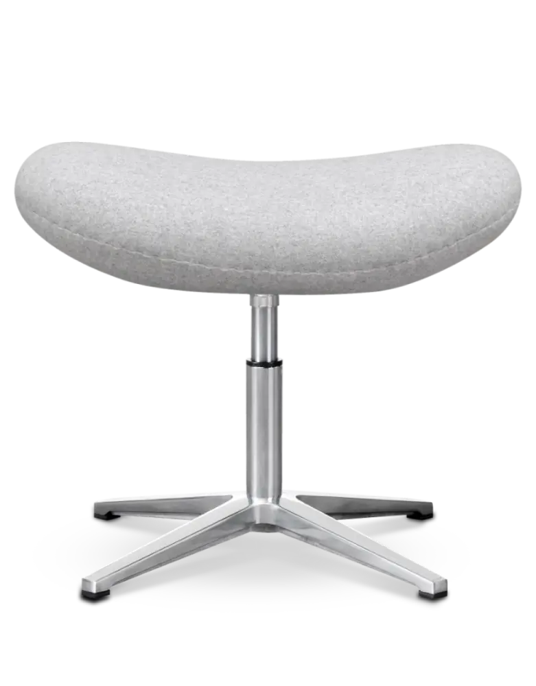 Flag Ottoman / Hocker Licht Grijs Kasjmier