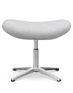 Flag Ottoman / Hocker Licht Grijs Kasjmier