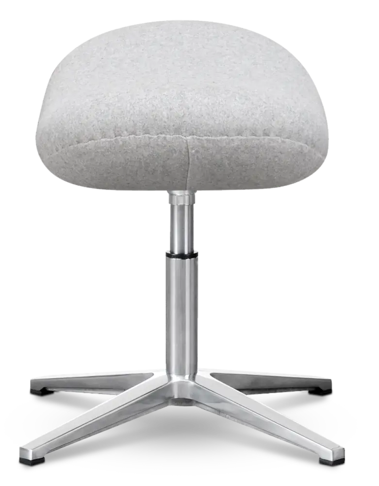 Flag Ottoman / Hocker Licht Grijs Kasjmier