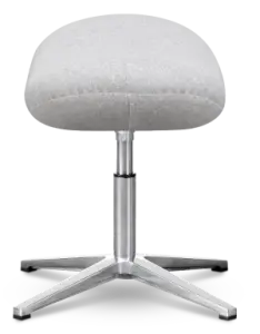 Flag Ottoman / Hocker Licht Grijs Kasjmier