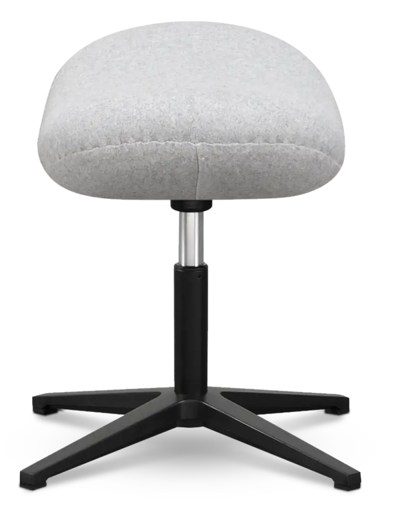 Flag Ottoman / Hocker Licht Grijs Kasjmier
