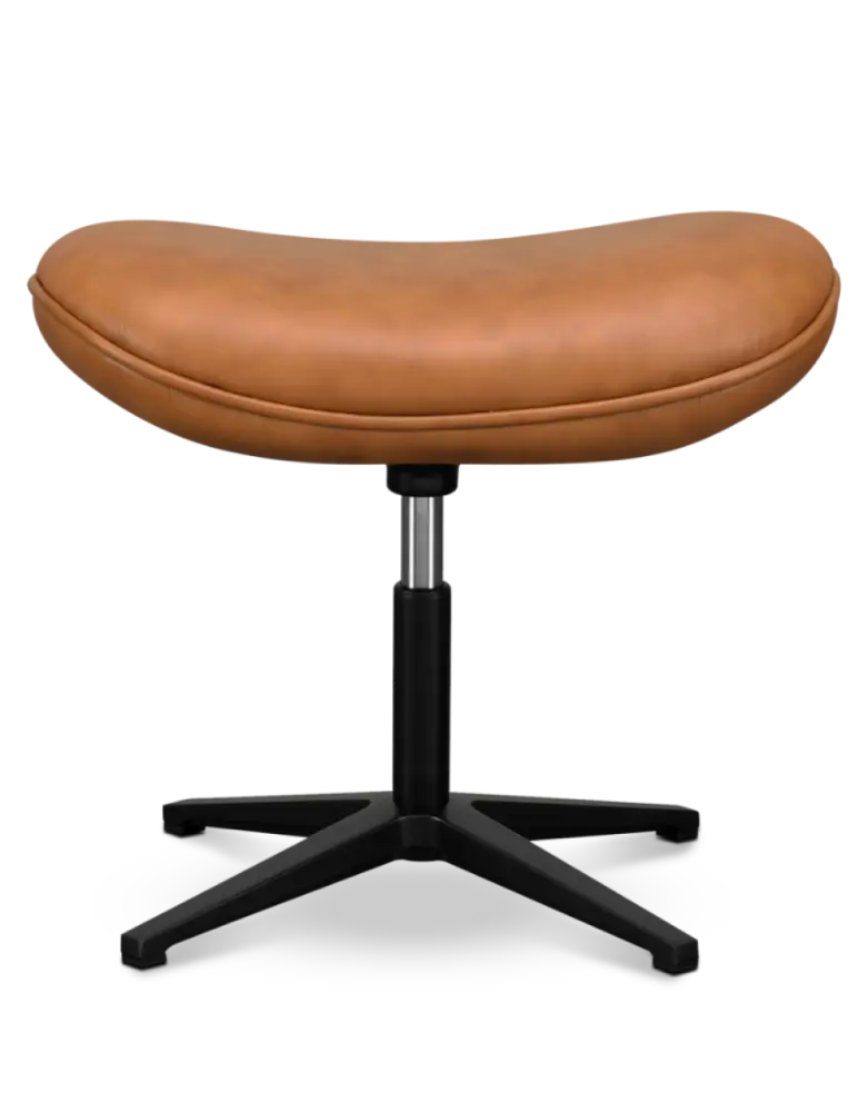 Flag Ottoman / Hocker Cognac / Bruin Leer