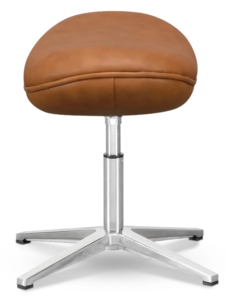 Flag Ottoman / Hocker Cognac / Bruin Leer