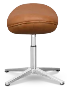Flag Ottoman / Hocker Cognac / Bruin Leer