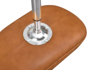 Flag Ottoman / Hocker Cognac / Bruin Leer