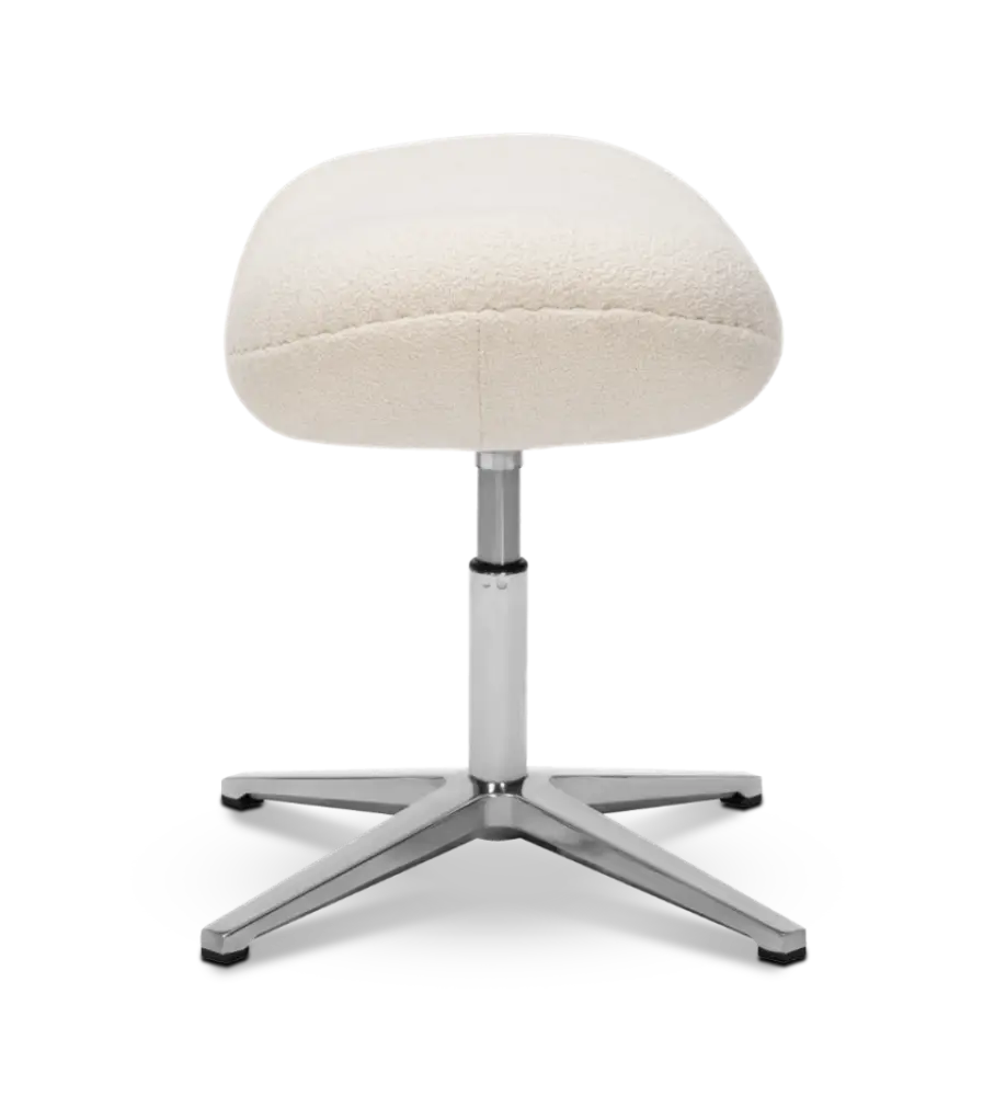 Flag Ottoman / Hocker Wit Boucle
