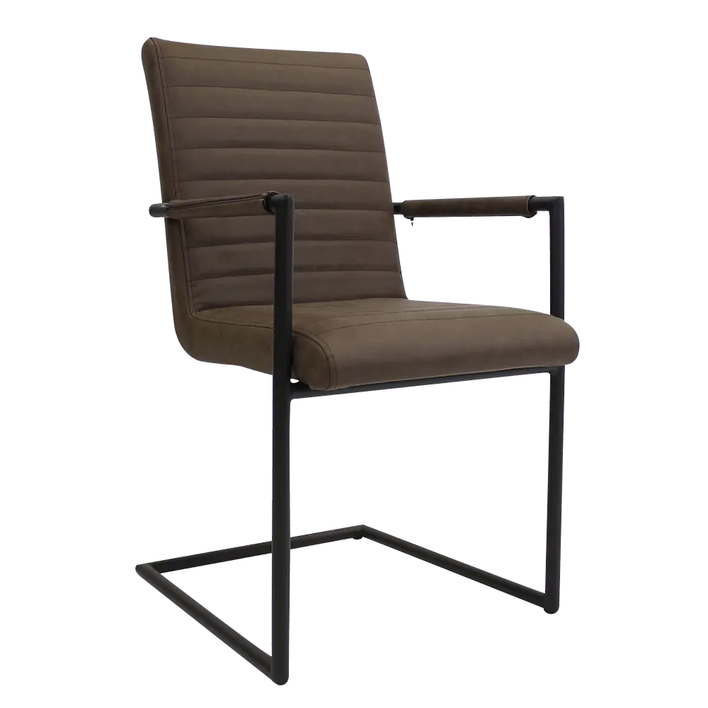 Industriële Eetkamerstoel Bars Vintage Taupe