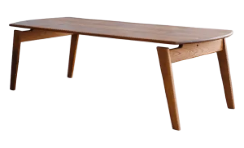 Artson Vergaderset Walnoot 280×90 + 6× CD 117 Zwart Leer