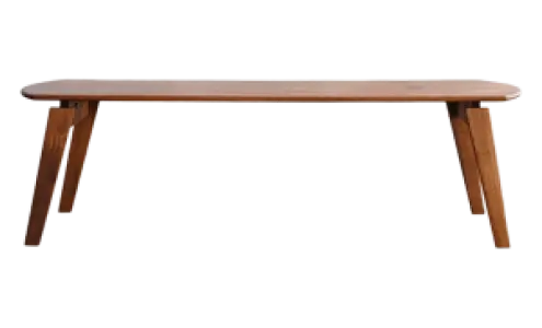 Artson Vergaderset Walnoot 280×90 + 6× CD 117 Zwart Leer