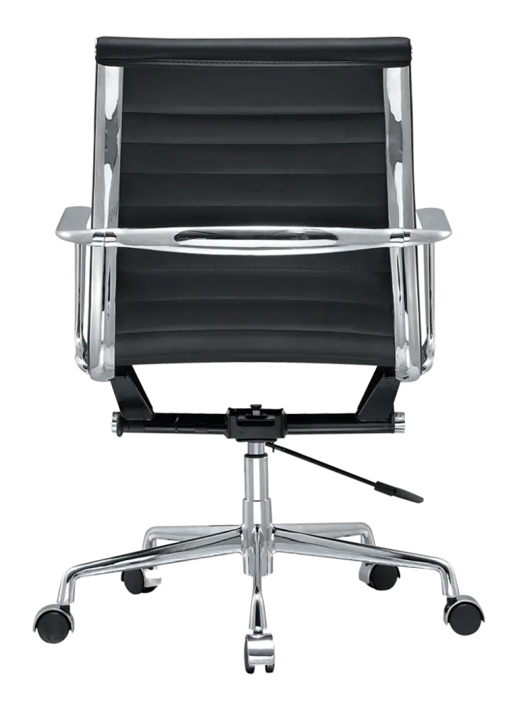 Artson Vergaderset Walnoot 280×90 + 6× CD 117 Zwart Leer