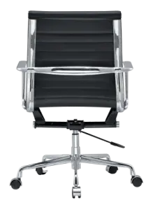 Artson Vergaderset Walnoot 280×90 + 6× CD 117 Zwart Leer
