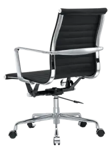 Artson Vergaderset Walnoot 280×90 + 6× CD 117 Zwart Leer