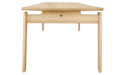 Artson Vergaderset Eiken 280×90 + 6× CD 117 Wit Leer