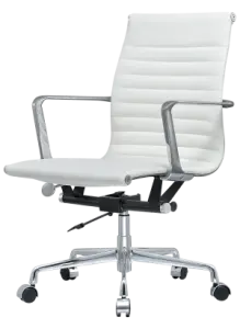 Artson Vergaderset Eiken 280×90 + 6× CD 117 Wit Leer