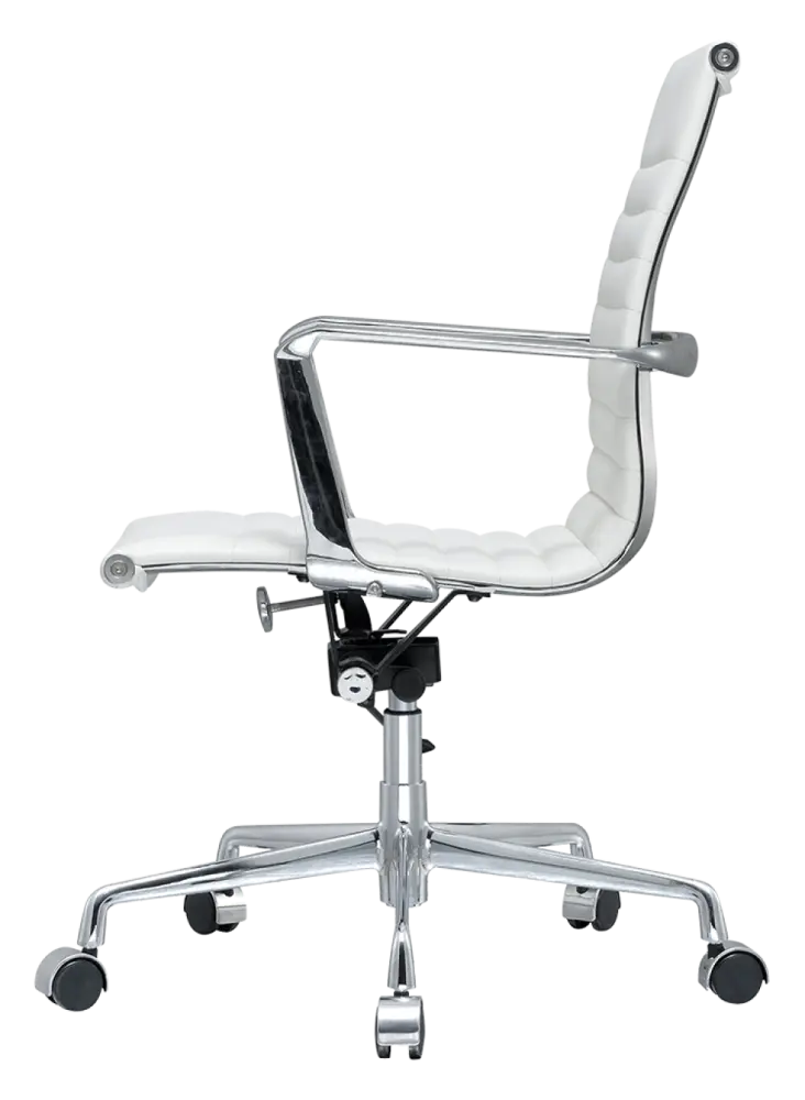 Artson Vergaderset Eiken 280×90 + 6× CD 117 Wit Leer