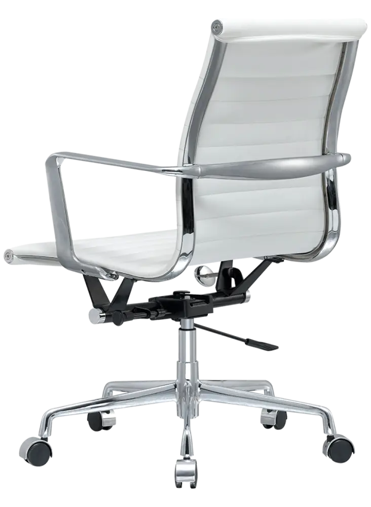 Artson Vergaderset Eiken 280×90 + 6× CD 117 Wit Leer