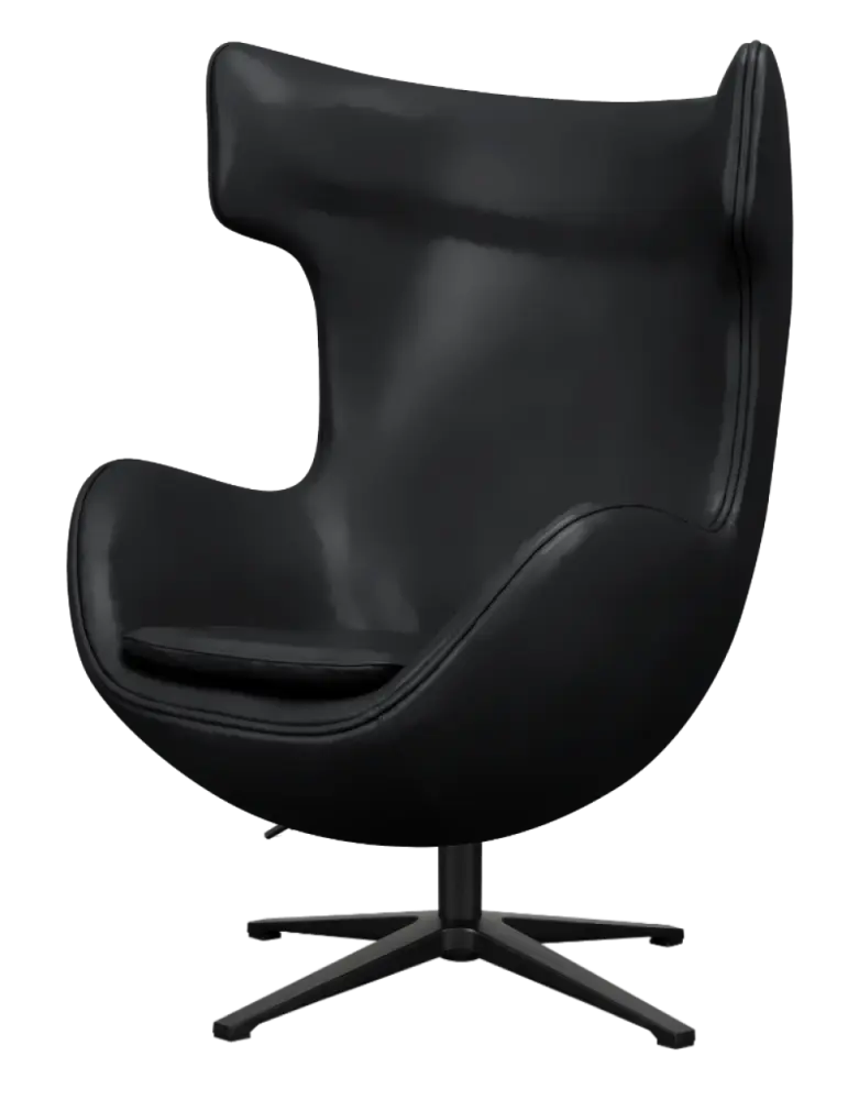 Flag Chair Zwart Leer | OUD MODEL Flag Chair Zwart Leer | OUD MODEL