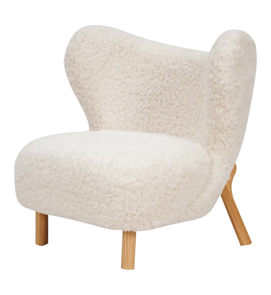 Little Kita Fauteuil Wit | Essen Pootjes (OUD MODEL)