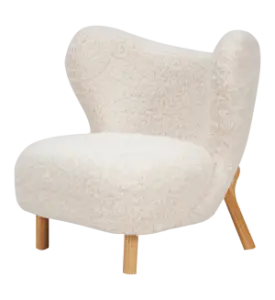 Little Kita Fauteuil Wit | Essen Pootjes (OUD MODEL)
