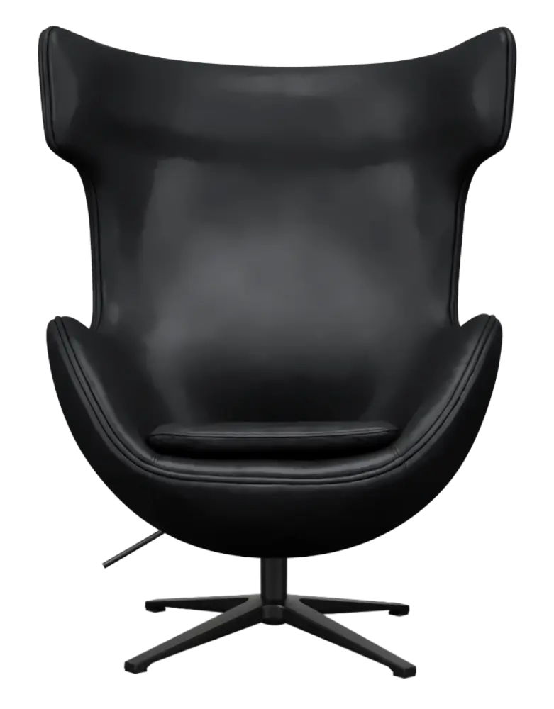 Flag Chair Zwart Leer | OUD MODEL Flag Chair Zwart Leer | OUD MODEL