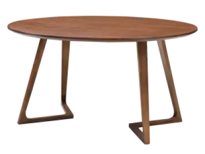 Eettafel Jensen Rond Walnoot (OUD MODEL)