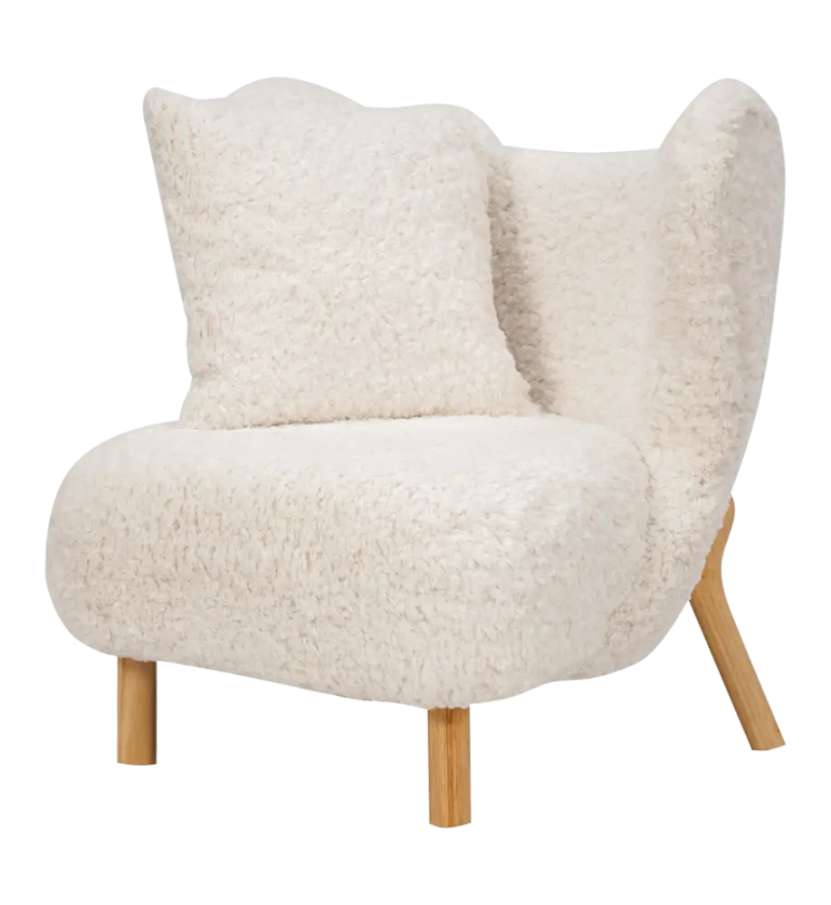 Little Kita Fauteuil Wit | Essen Pootjes (OUD MODEL)