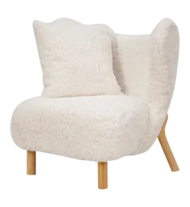 Little Kita Fauteuil Wit | Essen Pootjes (OUD MODEL)