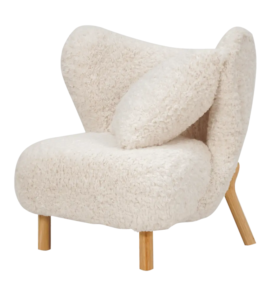 Little Kita Fauteuil Wit | Essen Pootjes (OUD MODEL)