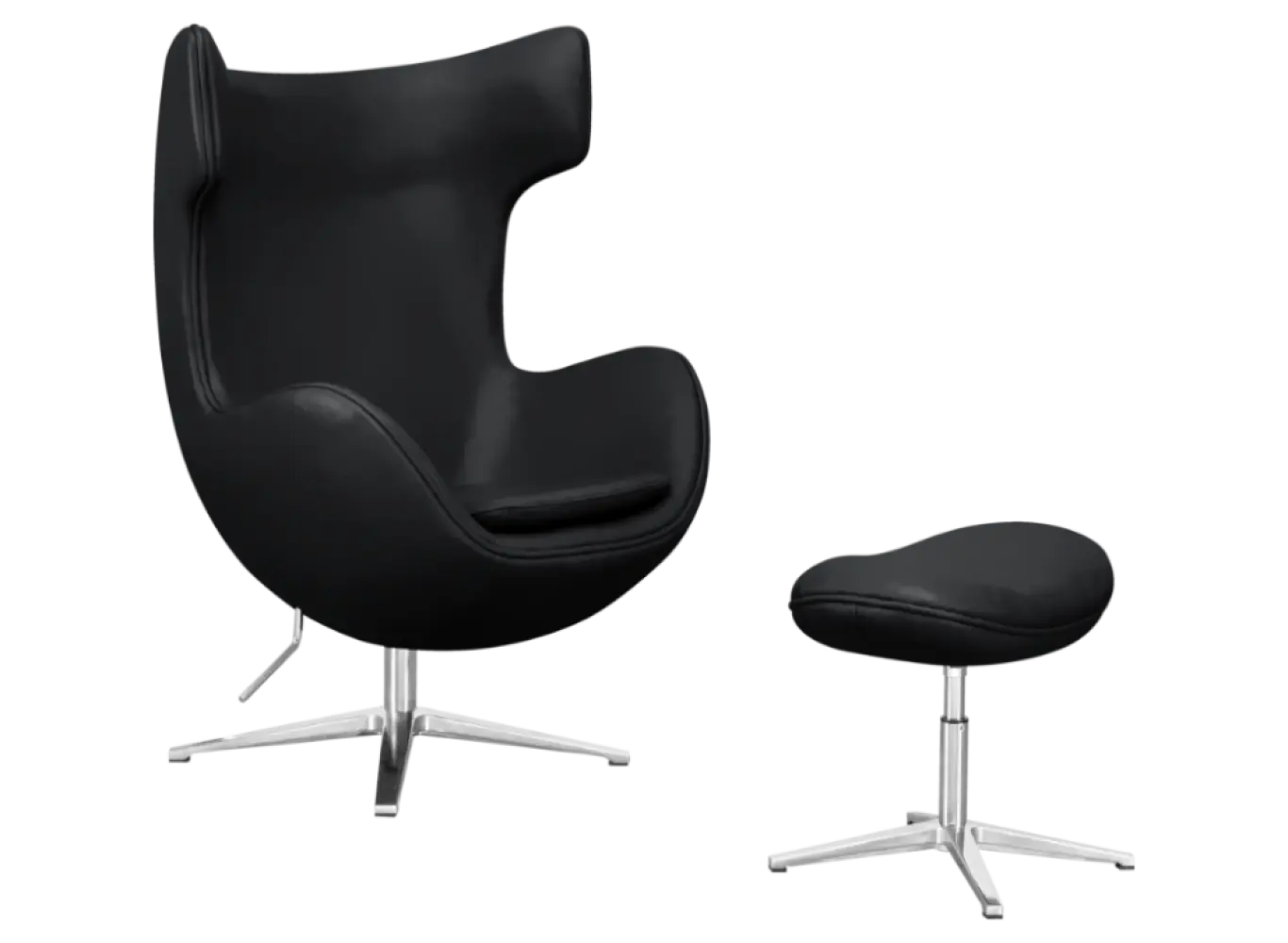 Flag Chair Zwart Leer | OUD MODEL Flag Chair Zwart Leer | OUD MODEL