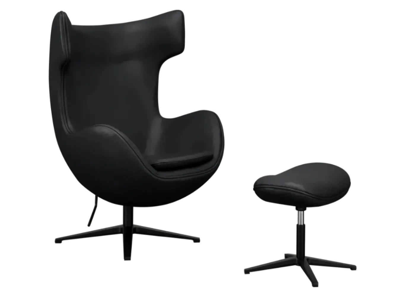 Flag Chair Zwart Leer | OUD MODEL Flag Chair Zwart Leer | OUD MODEL