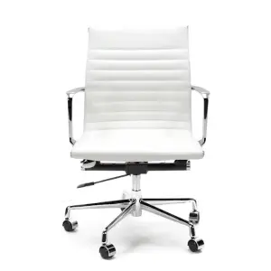 Cavel CD 117 Bureaustoel Wit Leer