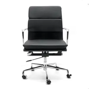 Cavel CD 217 Softpad Bureaustoel Zwart Leer
