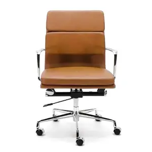 Cavel CD 217 Softpad Bureaustoel Cognac Leer