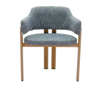 Japandi Eetkamerstoel Isamu | Blauw OTE | Eiken Onderstel
