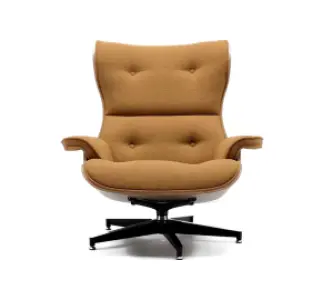 Cavel Lounge Chair Bruin Boucle | Walnoot Schalen