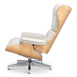 Cavel Lounge Chair Wit Boucle | Essen Schalen