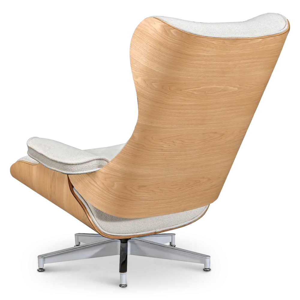 Cavel Lounge Chair Wit Boucle | Essen Schalen