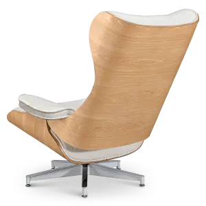 Cavel Lounge Chair Wit Boucle | Essen Schalen