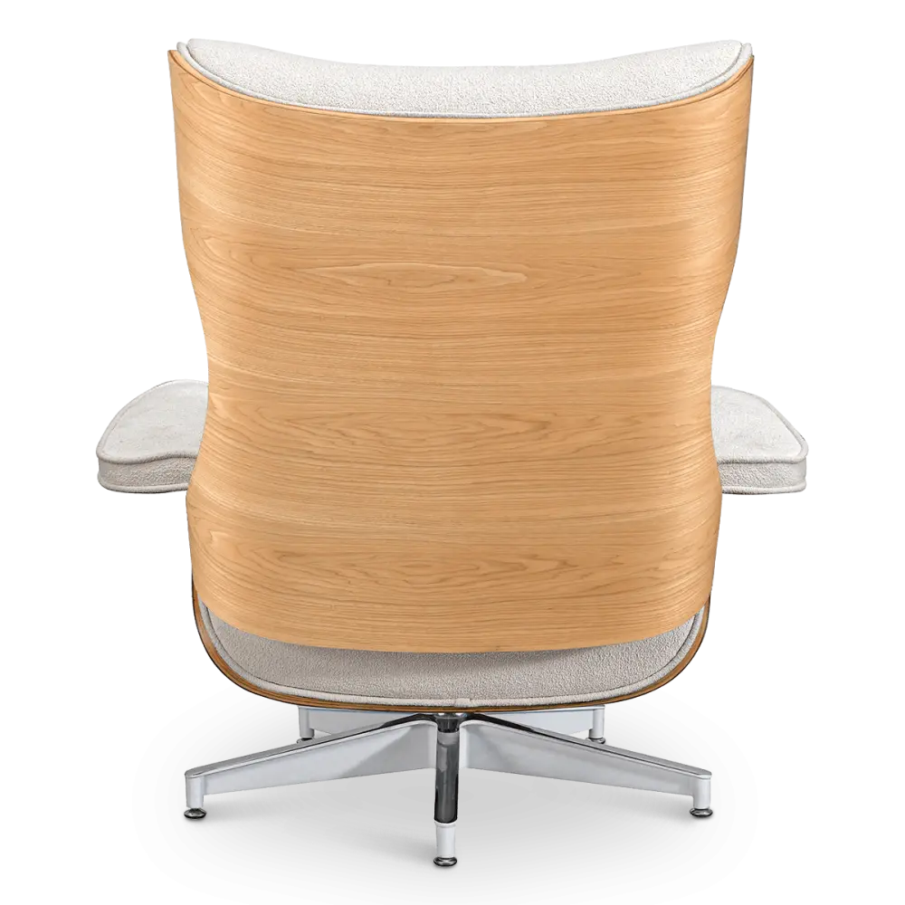 Cavel Lounge Chair Wit Boucle | Essen Schalen
