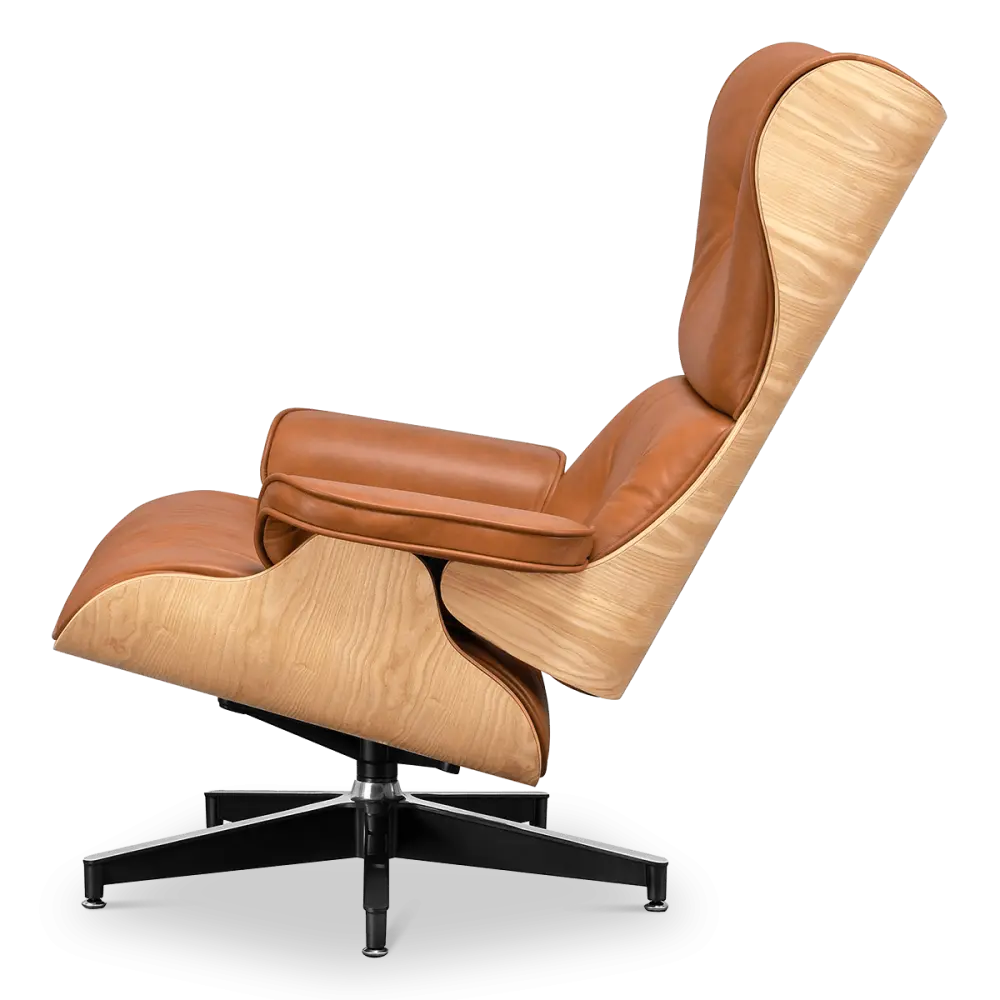 Cavel Lounge Chair Cognac/Bruin Leer | Essen Schalen