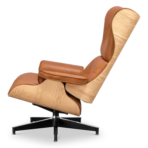 Cavel Lounge Chair Cognac/Bruin Leer | Essen Schalen