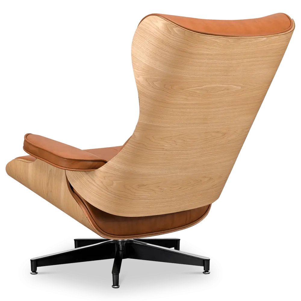 Cavel Lounge Chair Cognac/Bruin Leer | Essen Schalen