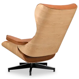 Cavel Lounge Chair Cognac/Bruin Leer | Essen Schalen