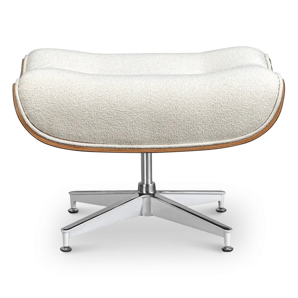 Cavel Lounge Chair Wit Boucle | Essen Schalen